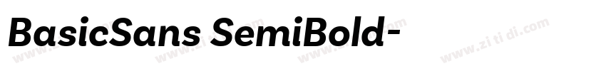 BasicSans SemiBold字体转换 BasicSans SemiBold字体转换